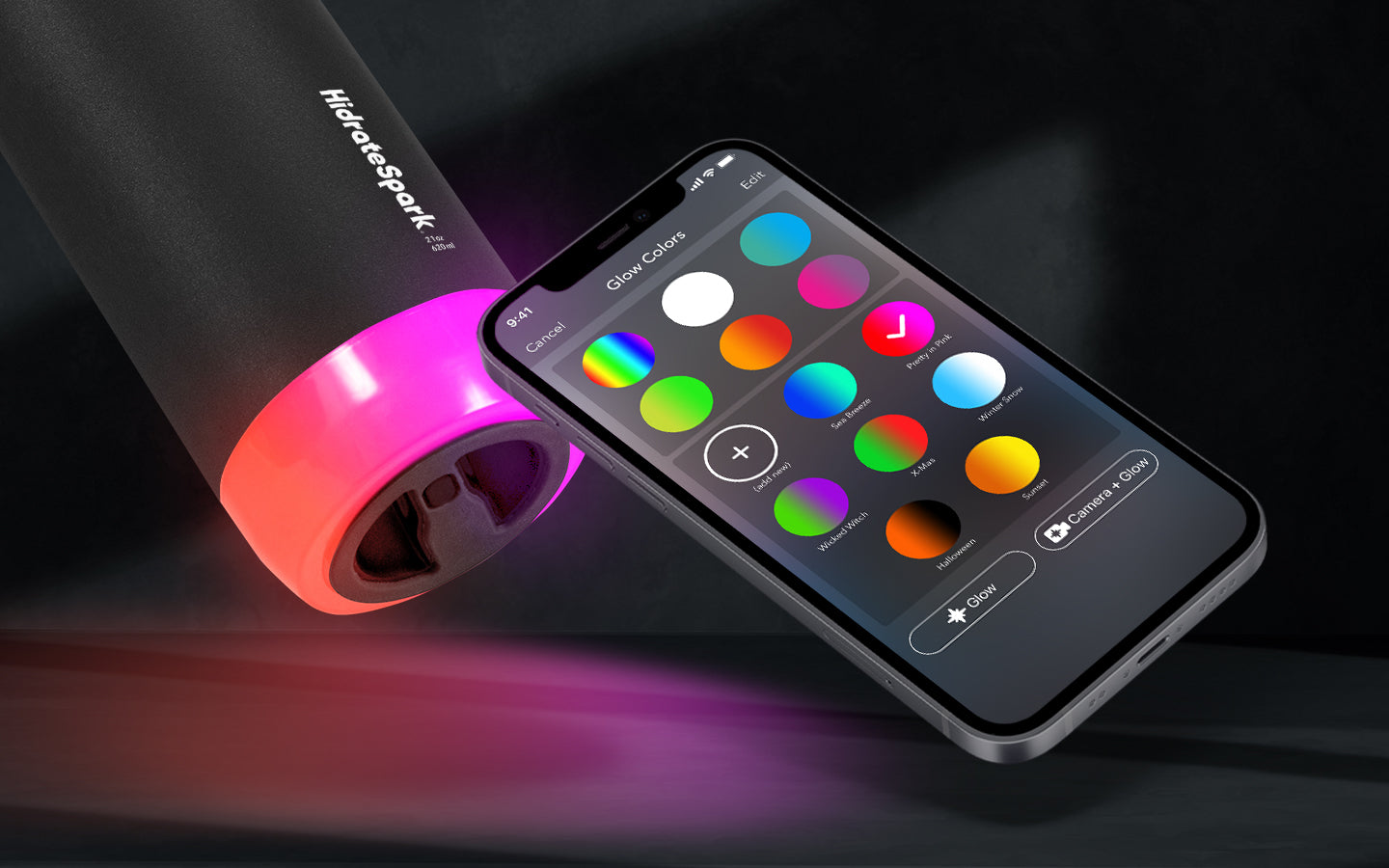Add a Little Color to Your Hydration with the HidrateSpark Glow Studio