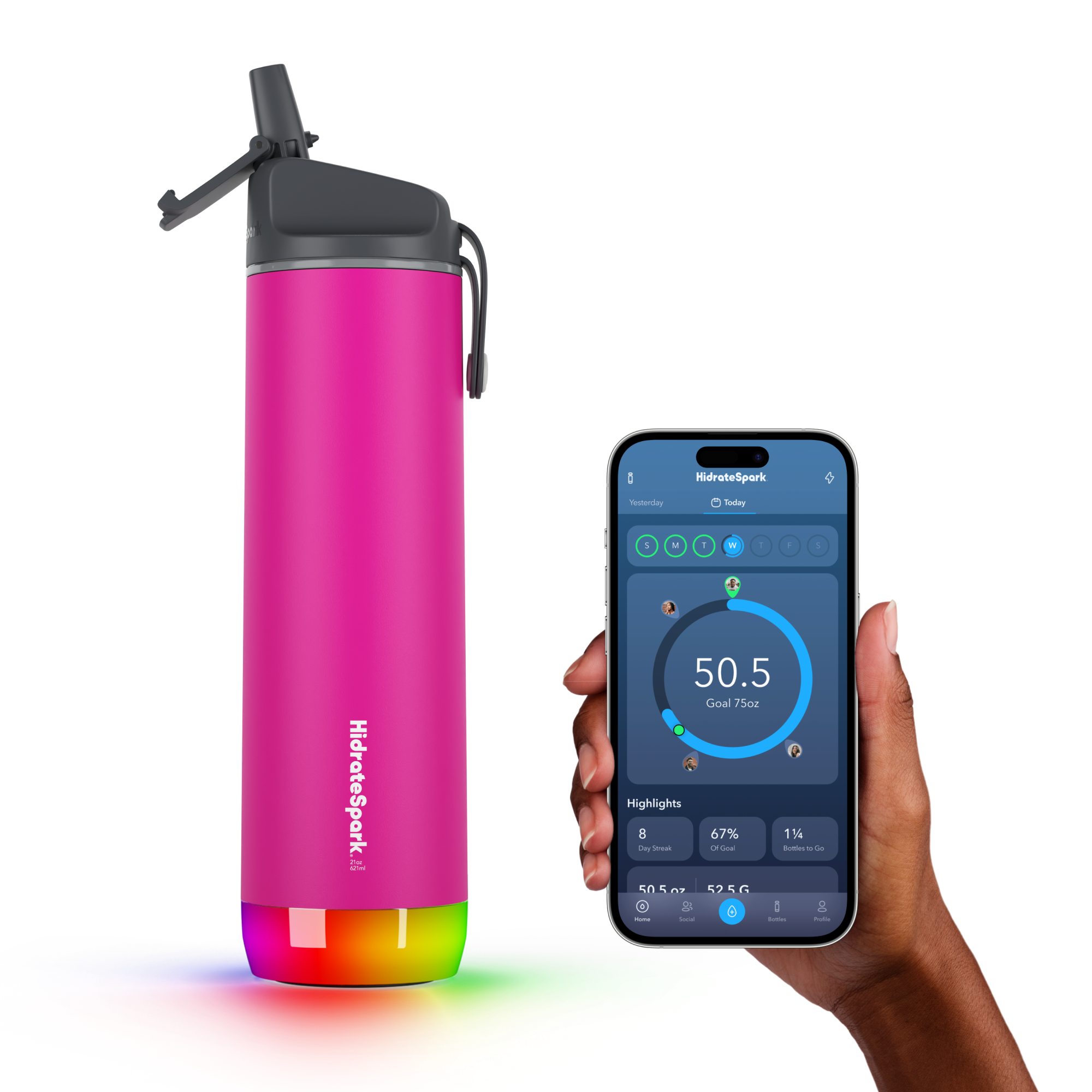 21 oz HidrateSpark PRO