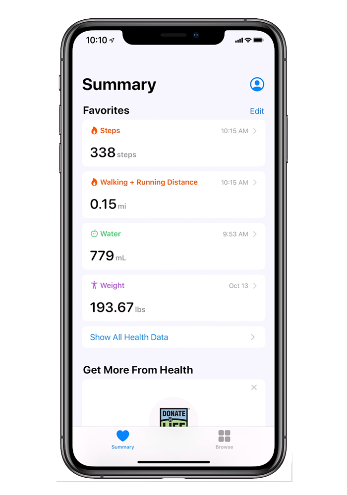 apple health integration for hydration data and water consumption from hidratespark water reminder and tracker app