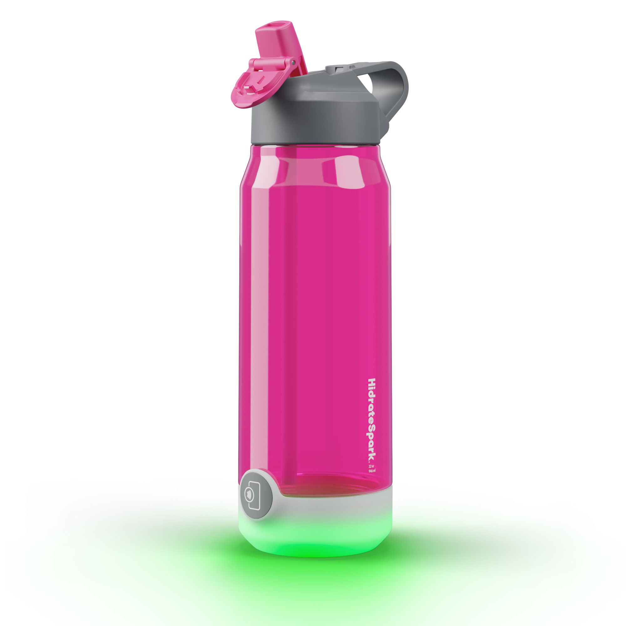 HidrateSpark TAP | 32 oz / 946 ml Tritan Plastic Smart Water Bottle Straw Lid With Free Hydration Tracker & Drink Reminder App